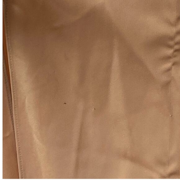 NBD Lila Gown Maxi Satin Cowl Neck Adjustable Strap Side Slit Champagne Size XS - Picture 9 of 11